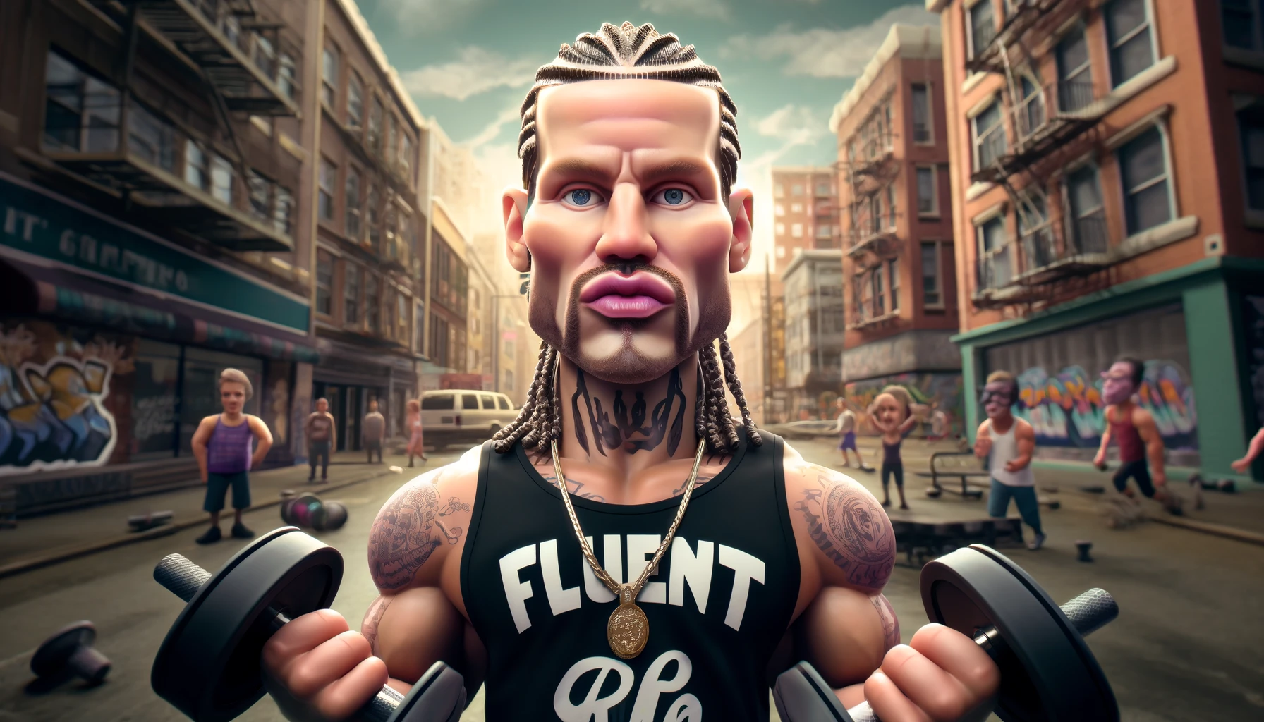 People wearing a custom Gym Gear product collection from FLUENT.