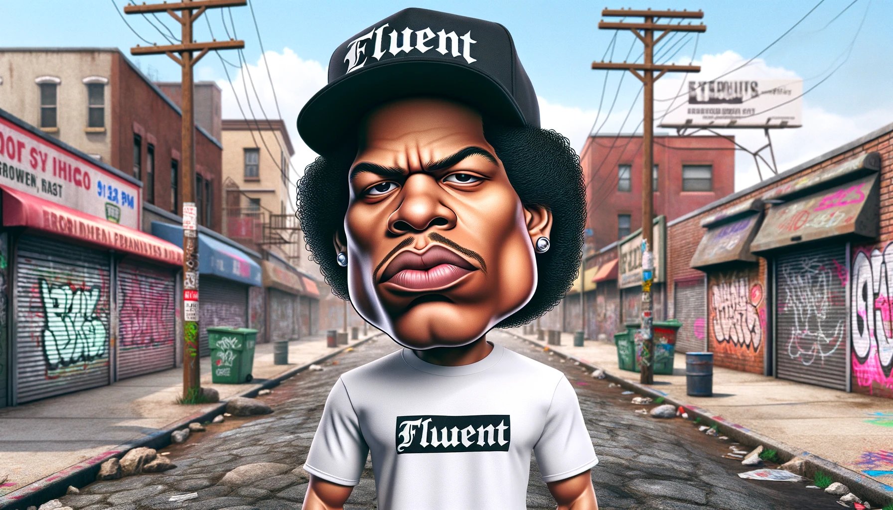 People wearing a custom Hip Hop product collection from FLUENT.