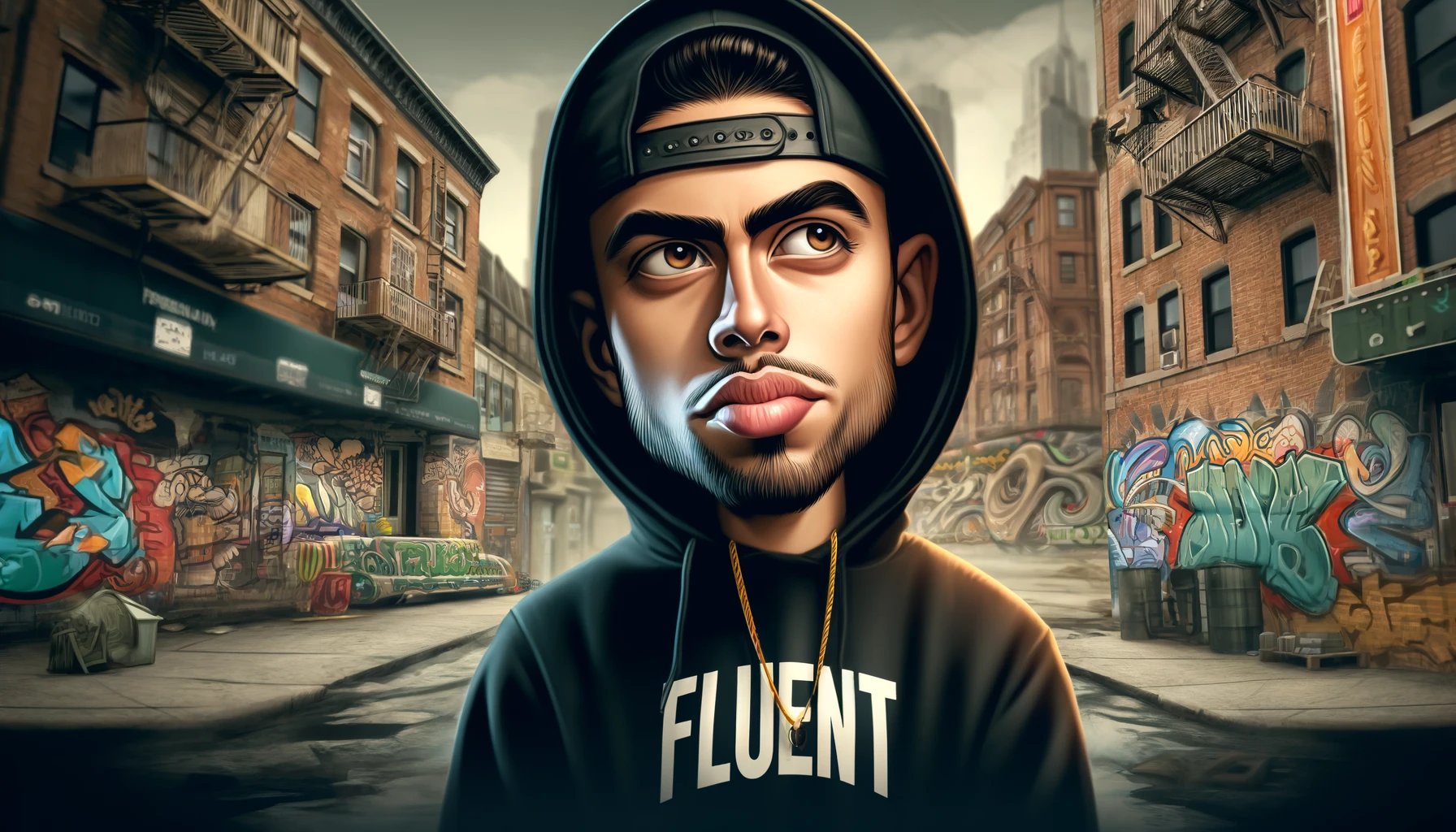 People wearing a custom Men's Hoodies product collection from FLUENT.