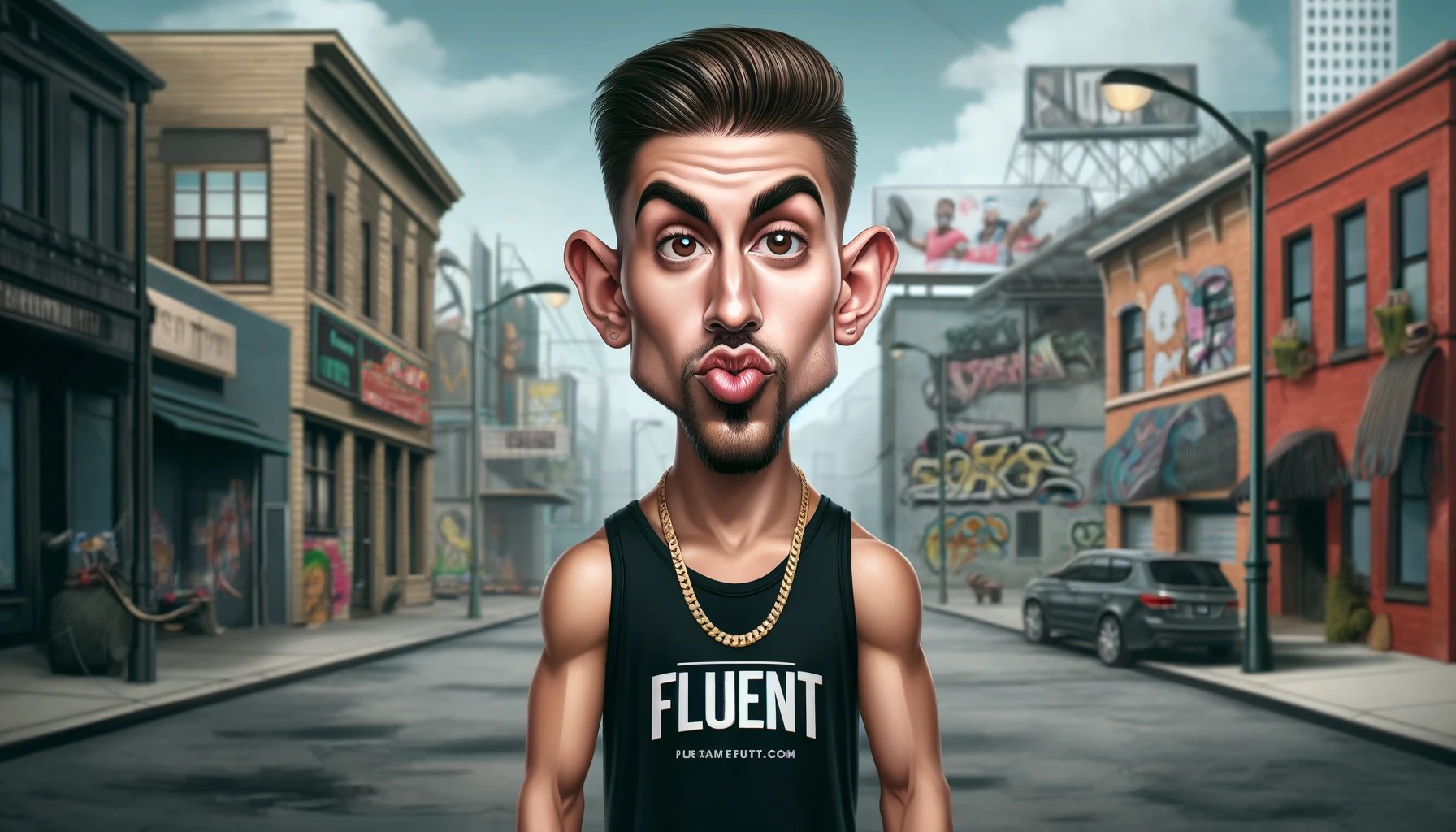 People wearing a custom Men's Tanks product collection from FLUENT.