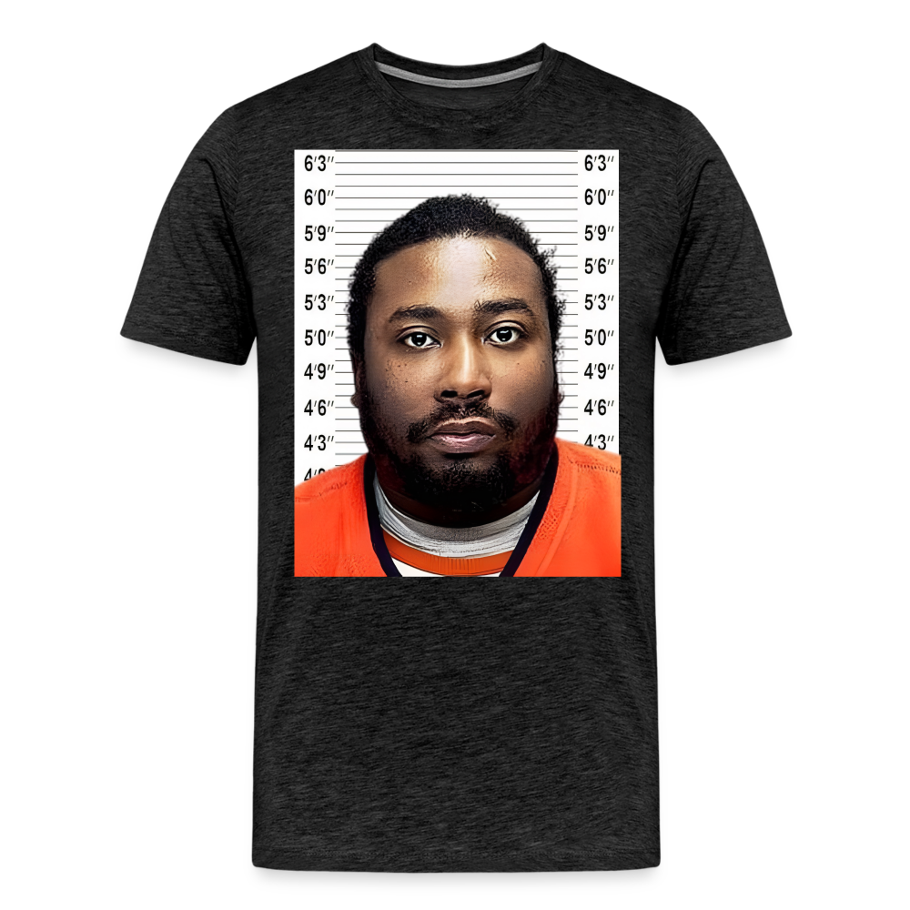 Ol' Dirty Bastard Mugshot Shirt | Premium Mens Graphic Tee - charcoal grey