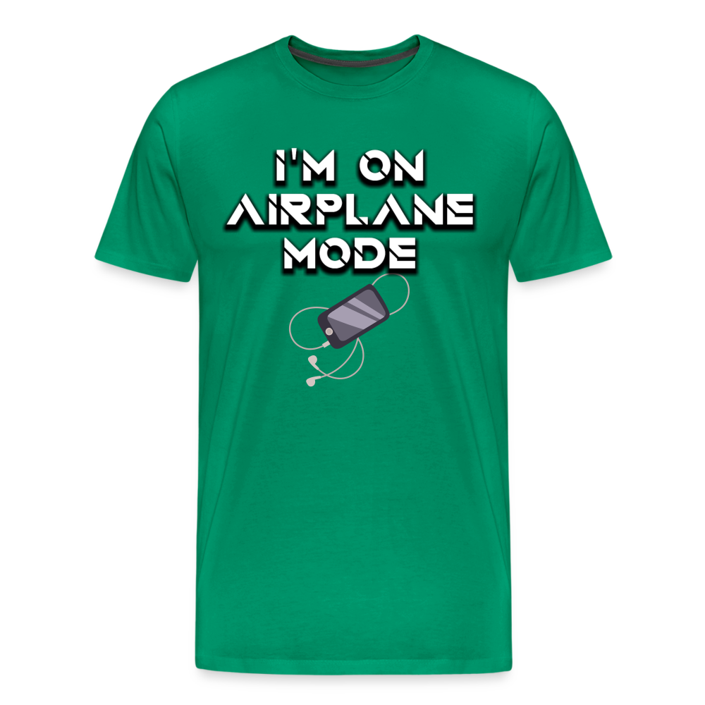 Airplane Mode Shirt | Premium Mens Graphic Tee - kelly green