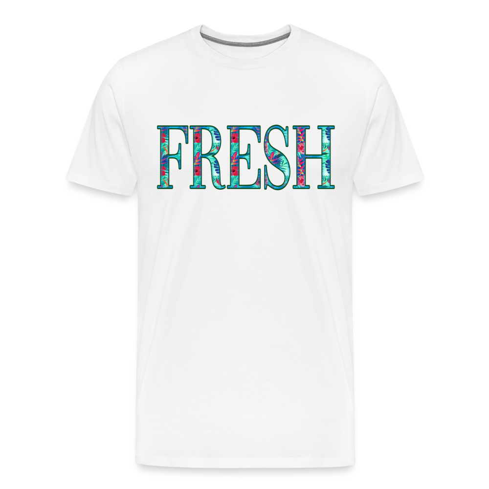 Fresh Shirt | Premium Mens Graphic Tee - white