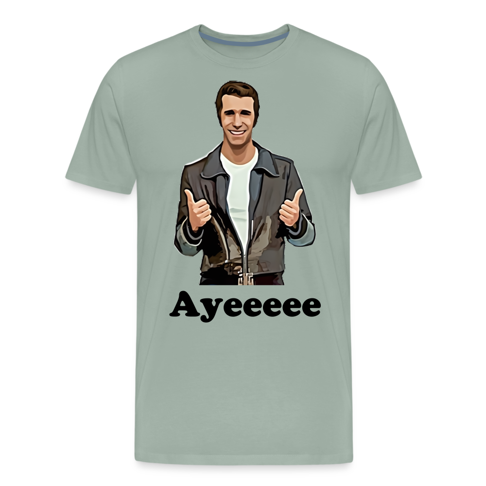 The Fonz Shirt | Premium Mens Graphic Tee - steel green