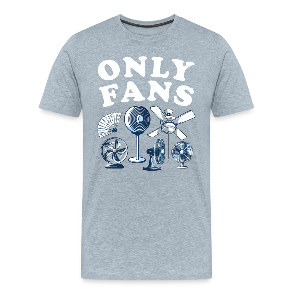 Only Fans | Premium Men's Graphic Tee - heather ice blue