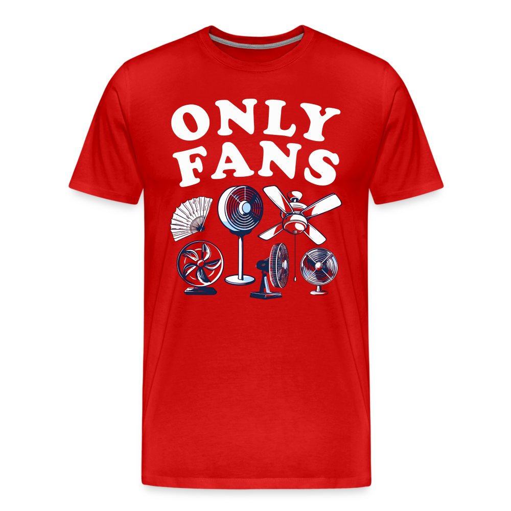 Only Fans | Premium Men's Graphic Tee - red