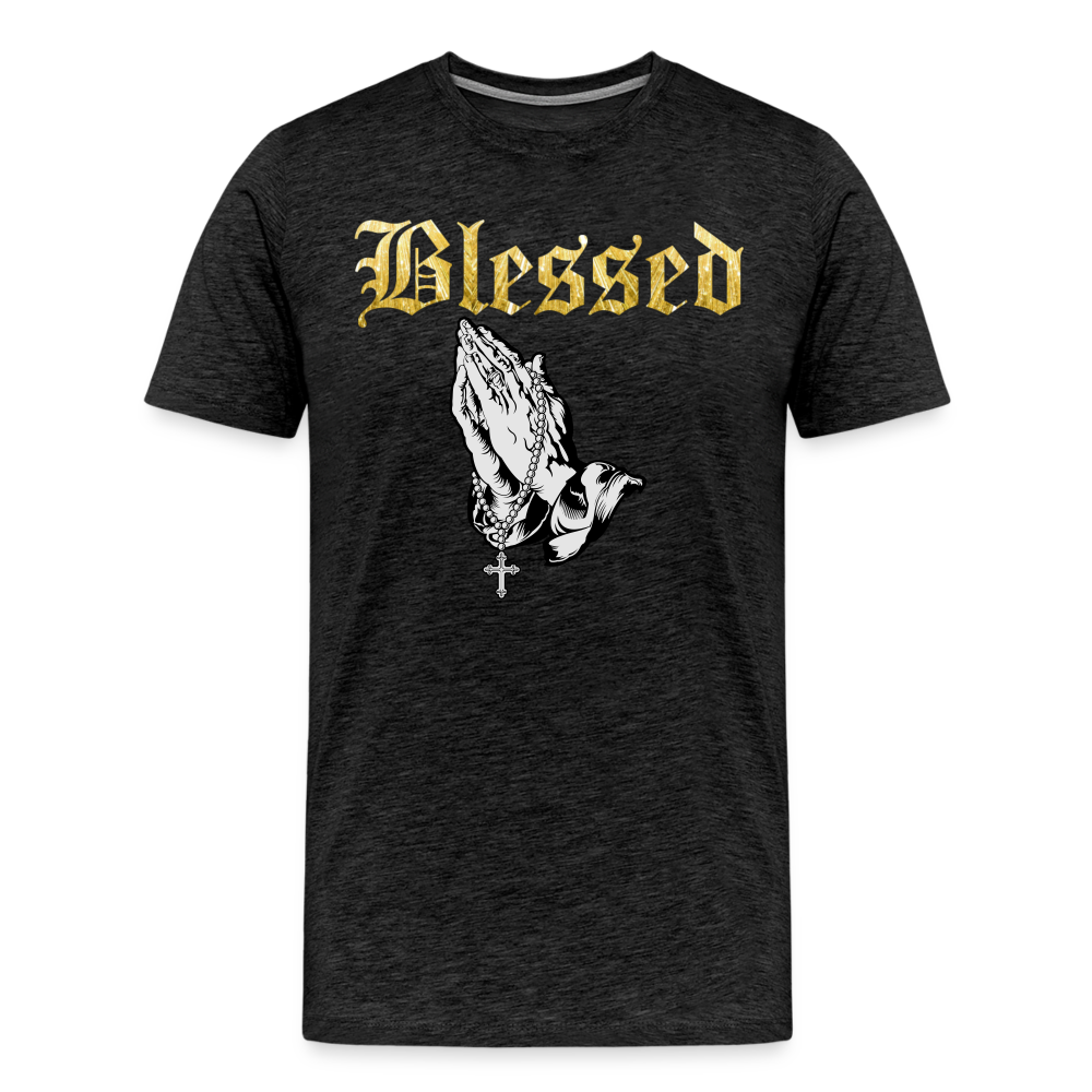 Blessed Shirt | Premium Mens Graphic Tee - charcoal grey