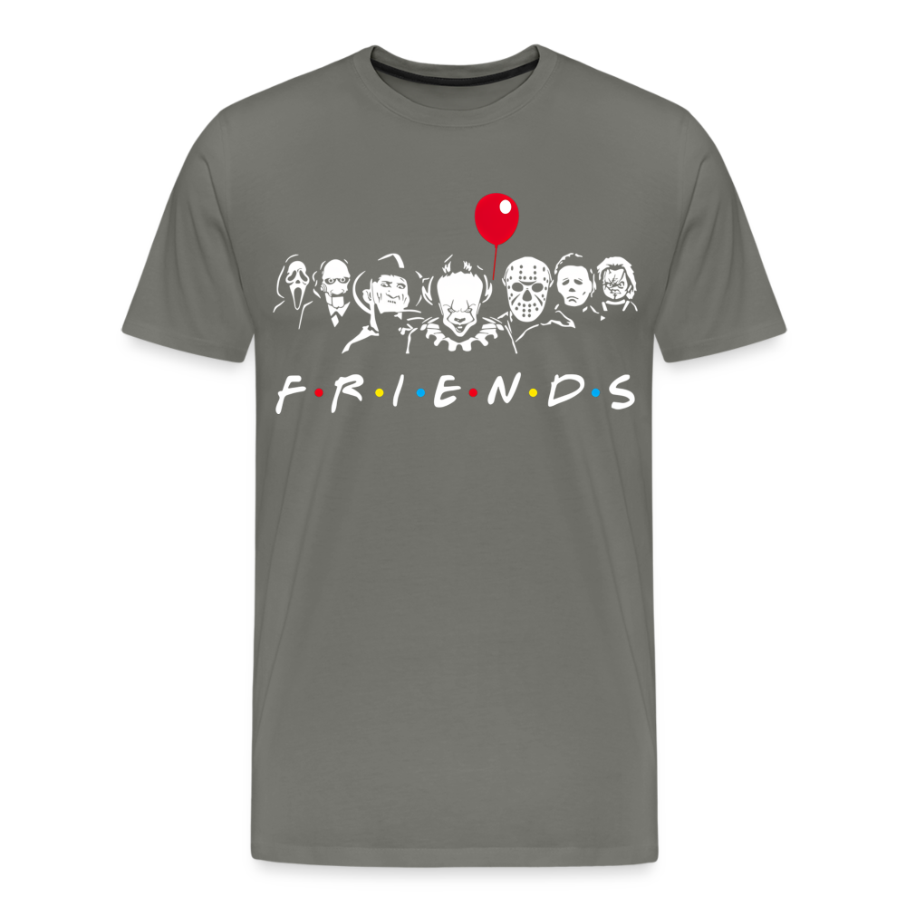 Friends | Premium Mens Graphic Tee - asphalt gray