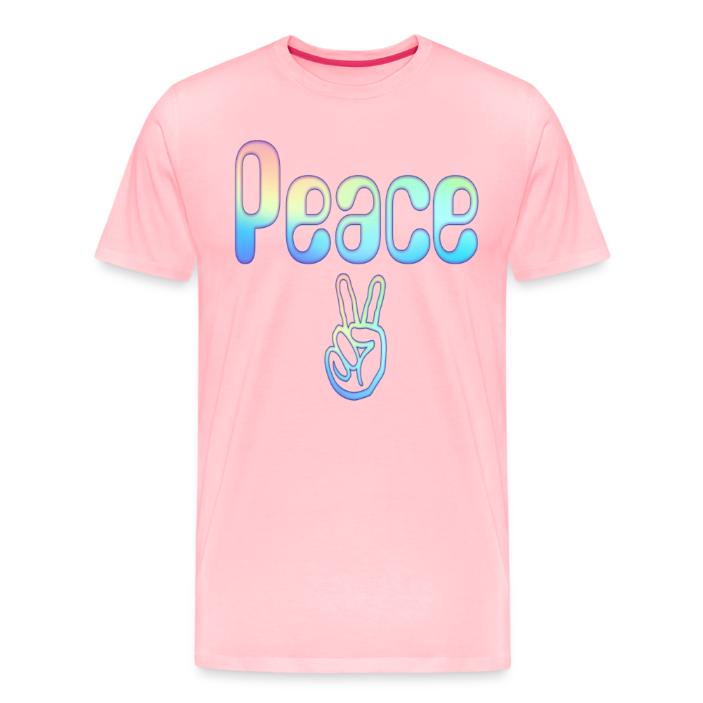 Peace Shirt | Premium Mens Graphic Tee - pink