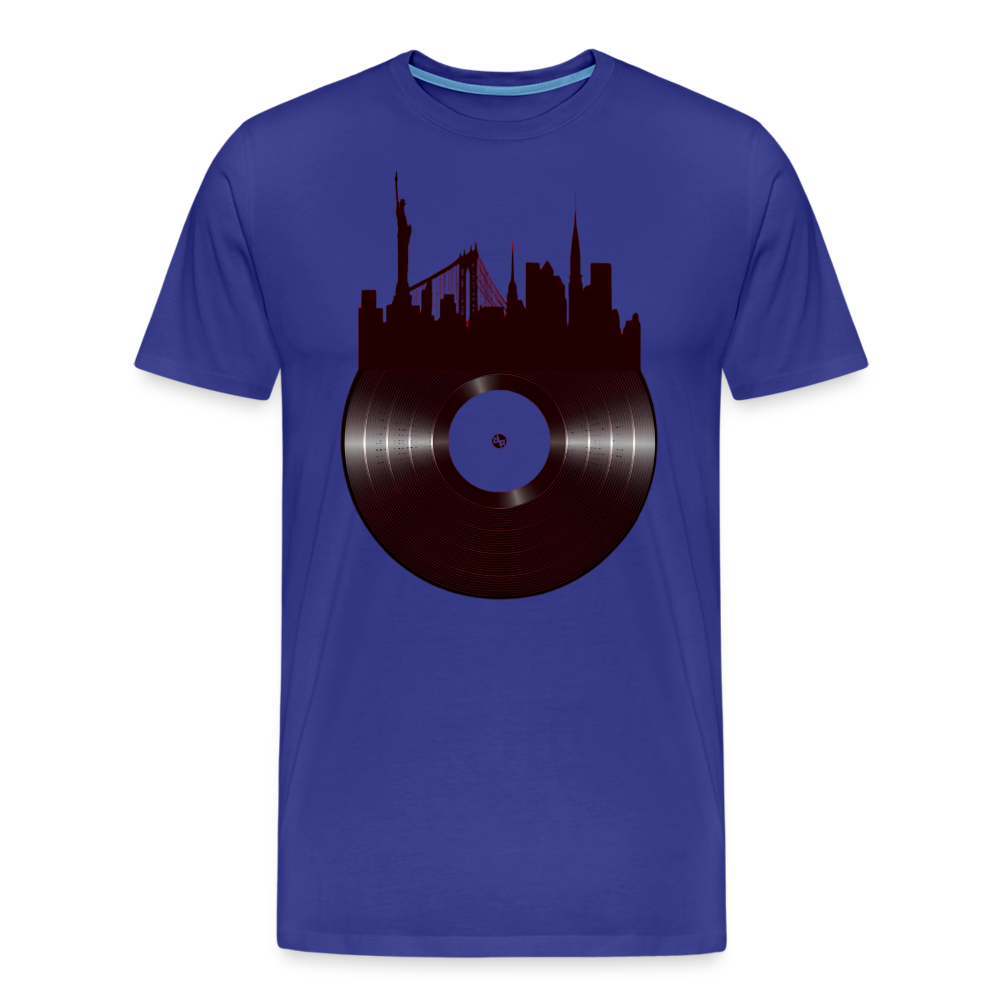 Record City Skyline v2 Shirt - royal blue