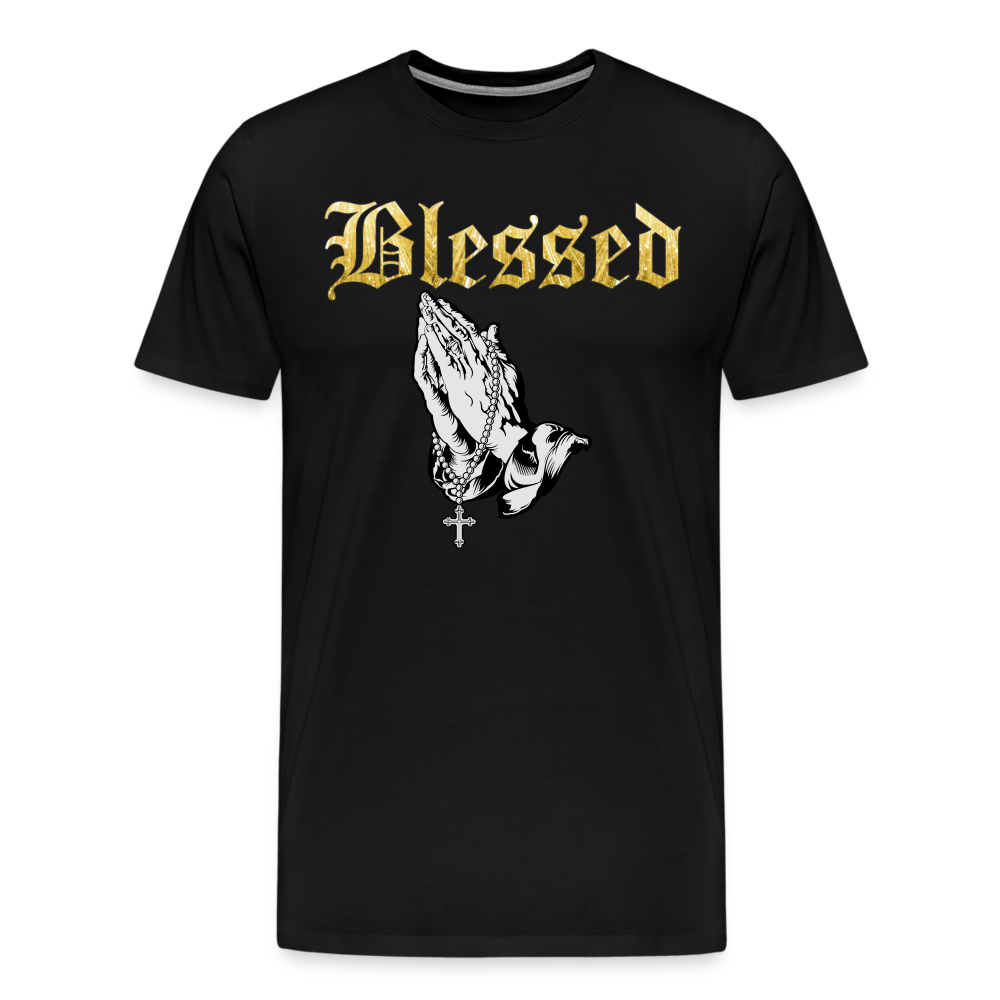 Blessed Shirt | Premium Mens Graphic Tee - black