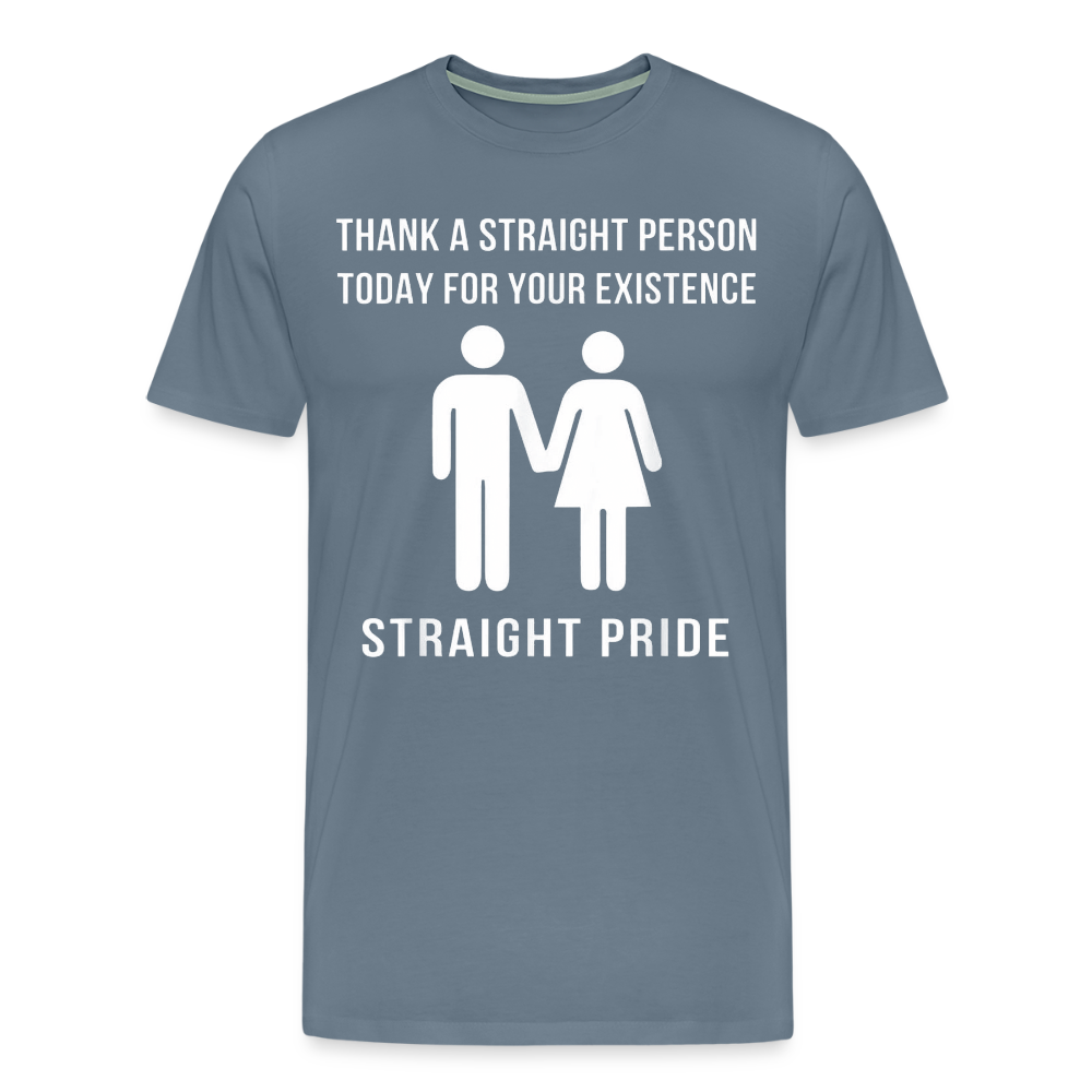 Straight Pride - steel blue