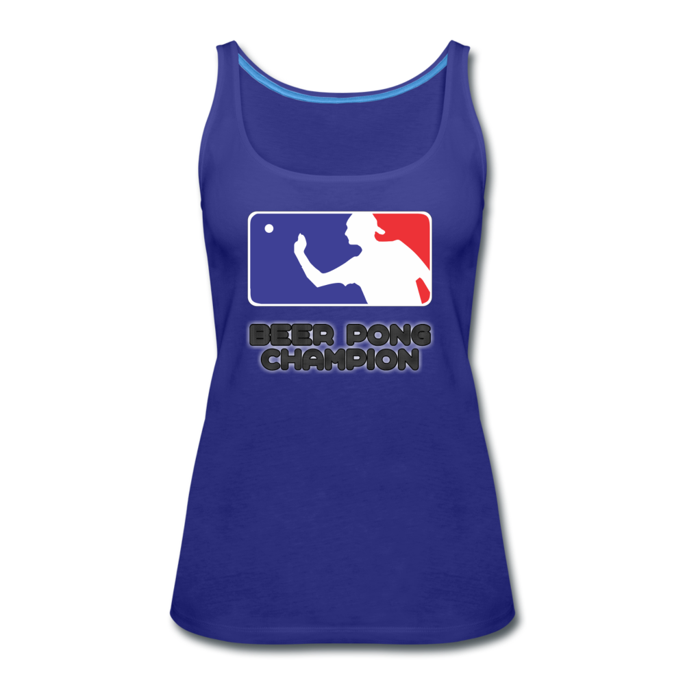Beer Pong Champion - Women's Premium Tank Top from fluentclothing.com