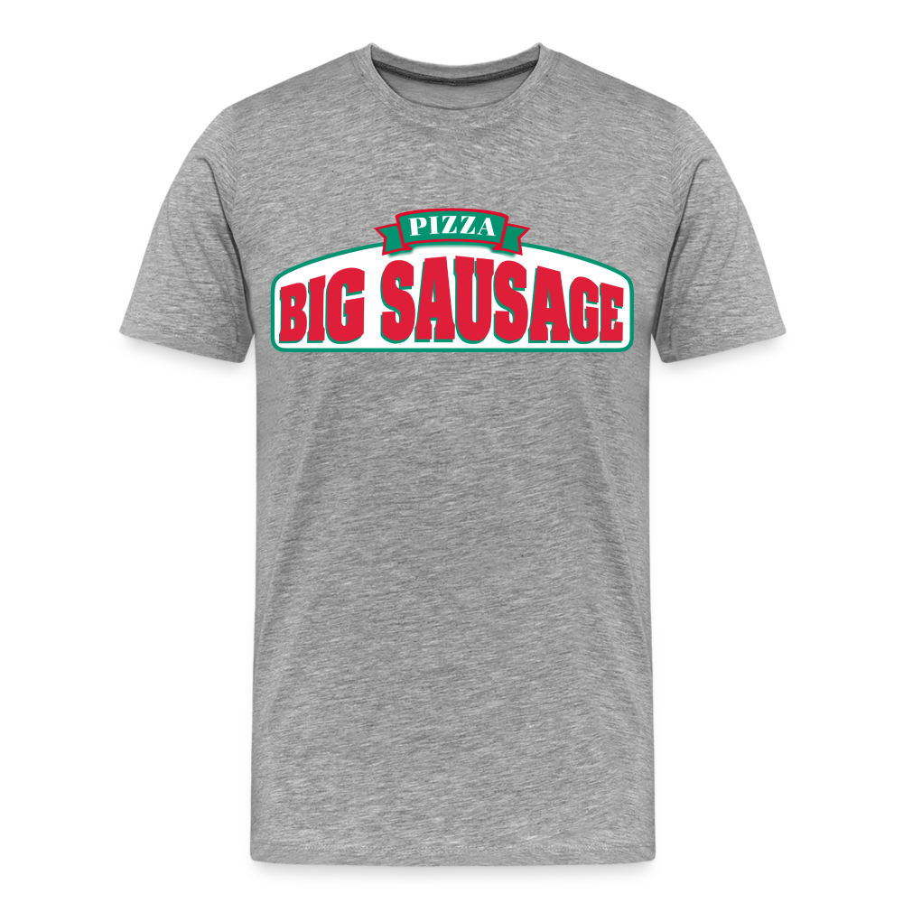 Big Sausage Pizza - Men's Premium T-Shirt from fluentclothing.com