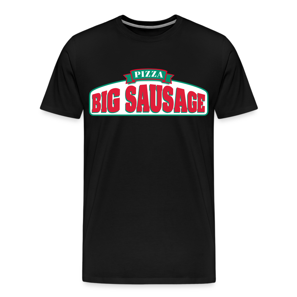 Big Sausage Pizza - Men's Premium T-Shirt from fluentclothing.com