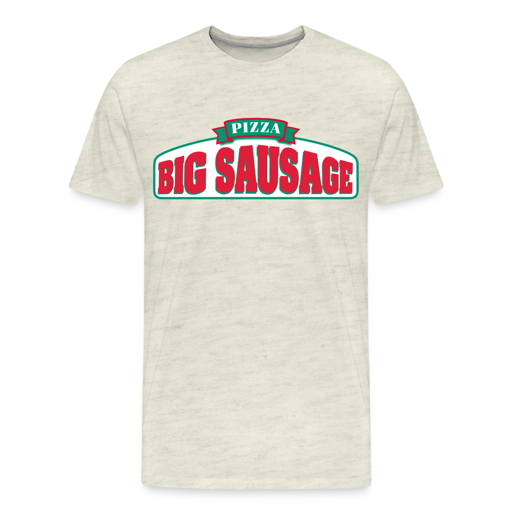 Big Sausage Pizza - Men's Premium T-Shirt from fluentclothing.com