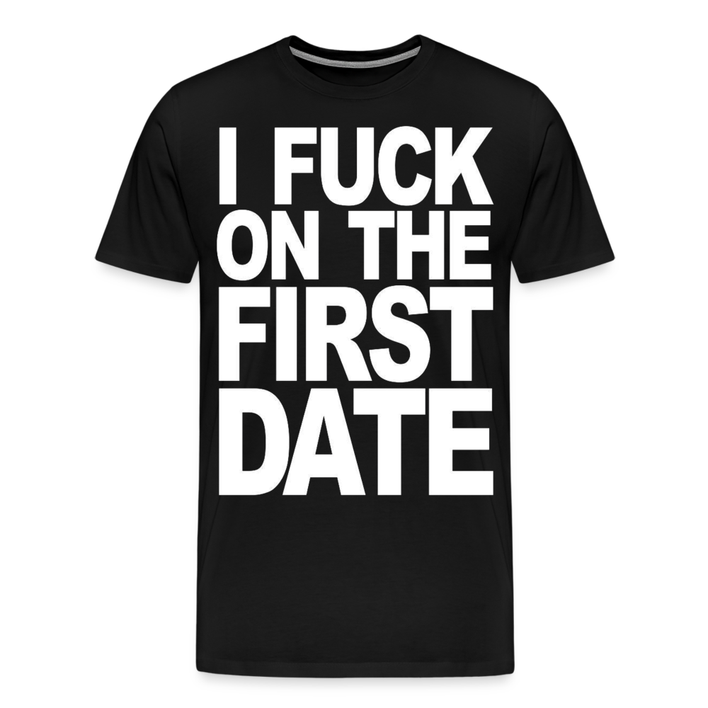 First Date - Men's Premium T-Shirt from fluentclothing.com