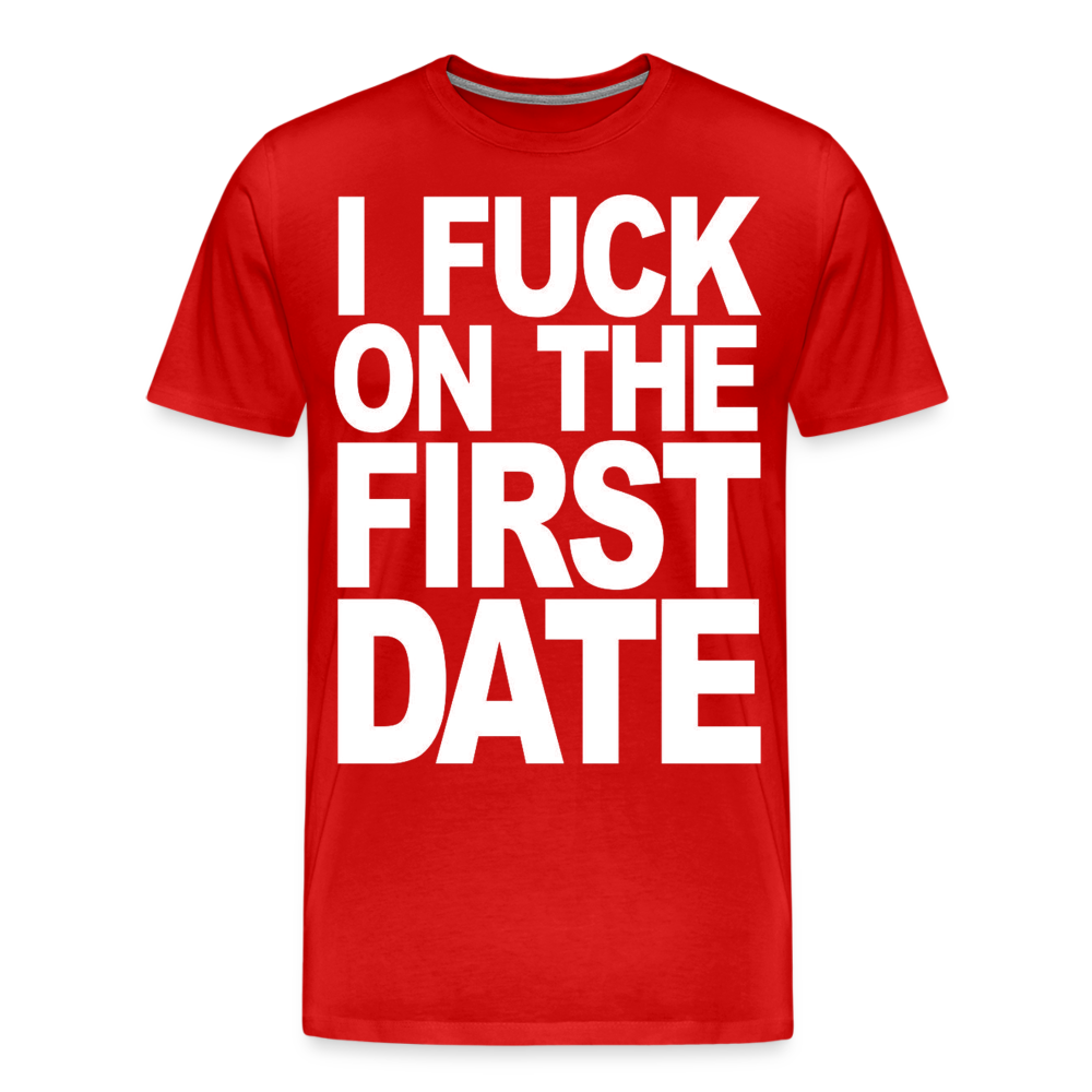 First Date - Men's Premium T-Shirt from fluentclothing.com