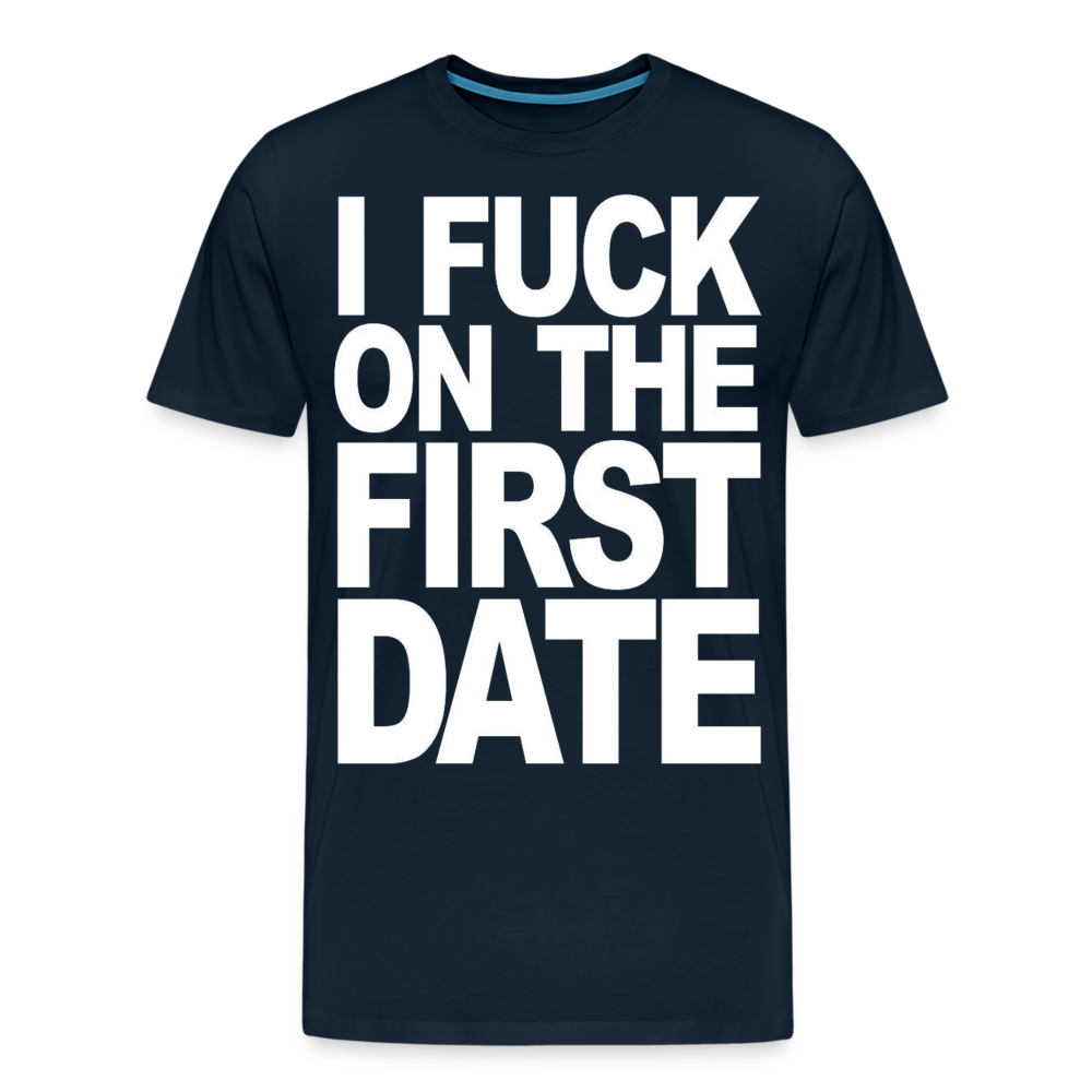 First Date - Men's Premium T-Shirt from fluentclothing.com