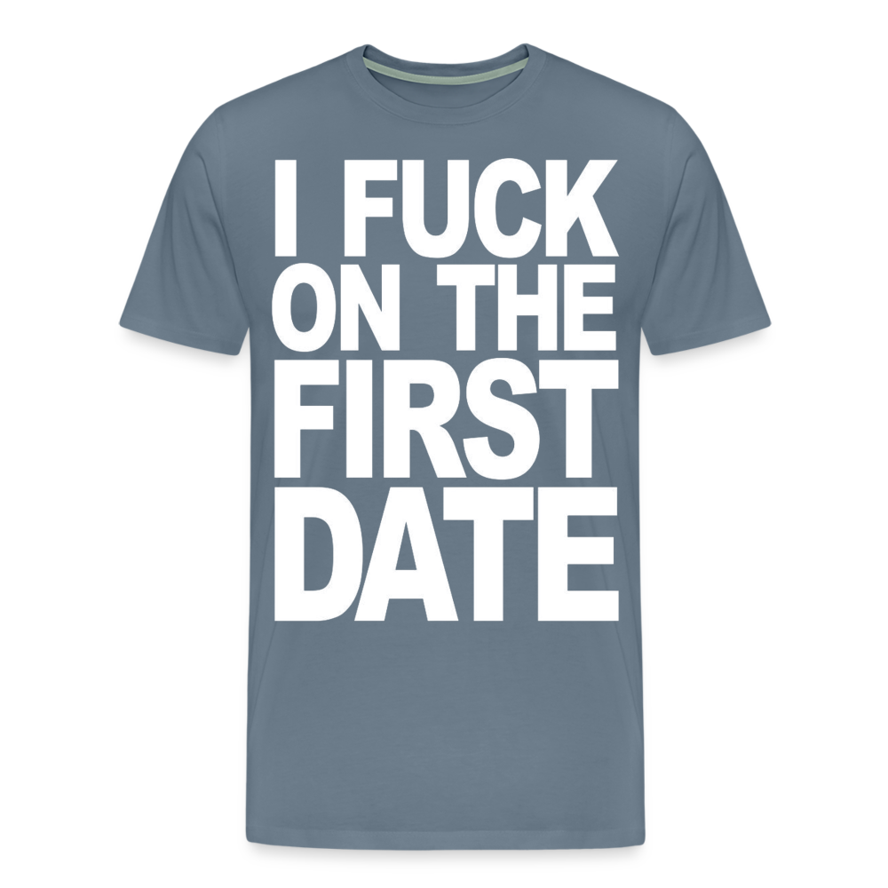 First Date - Men's Premium T-Shirt from fluentclothing.com