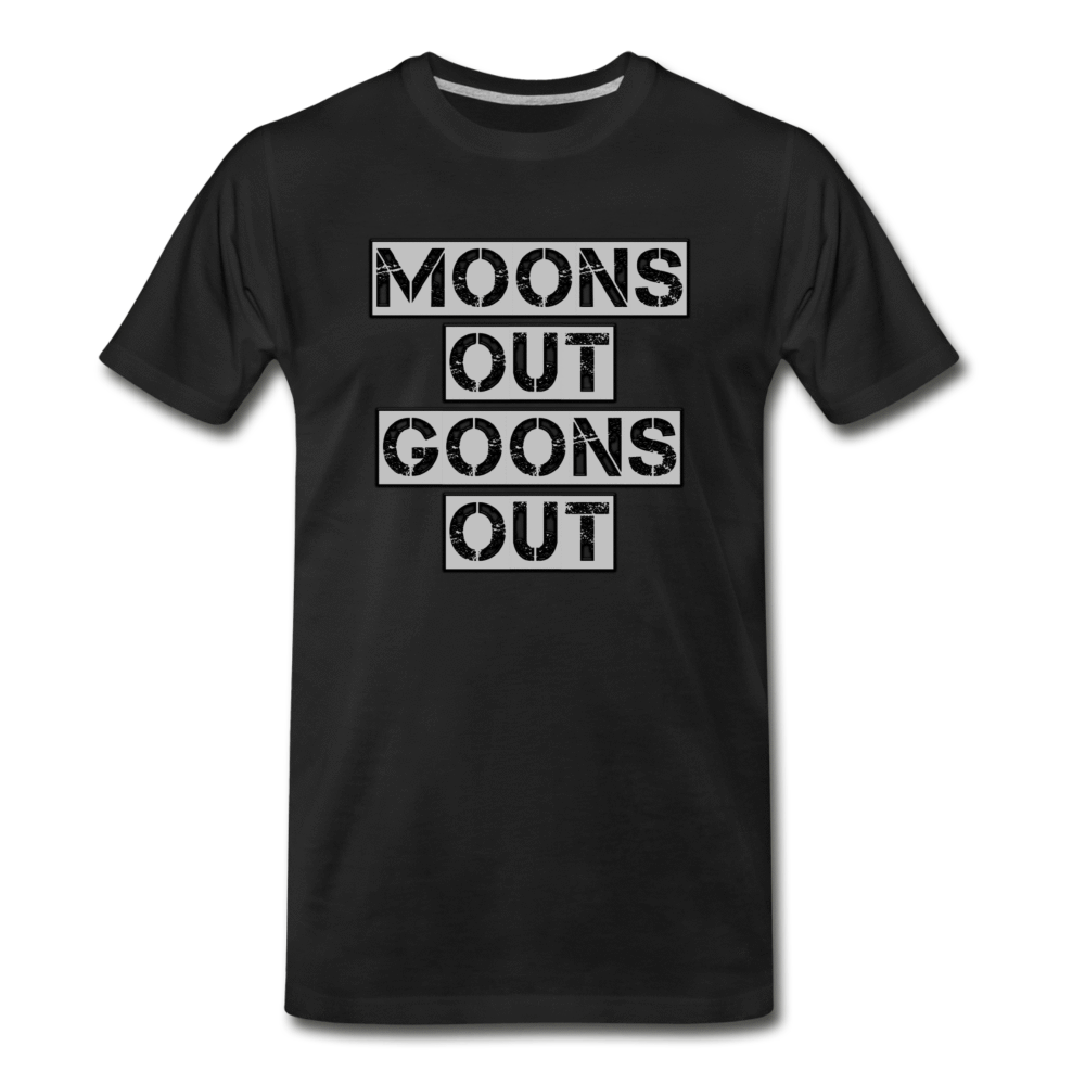 Moons Out Goons Out - Men's Premium T-Shirt from fluentclothing.com