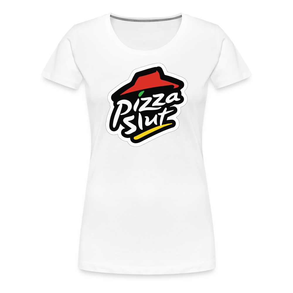 Pizza Slut Remix - Women’s Premium T-Shirt from fluentclothing.com