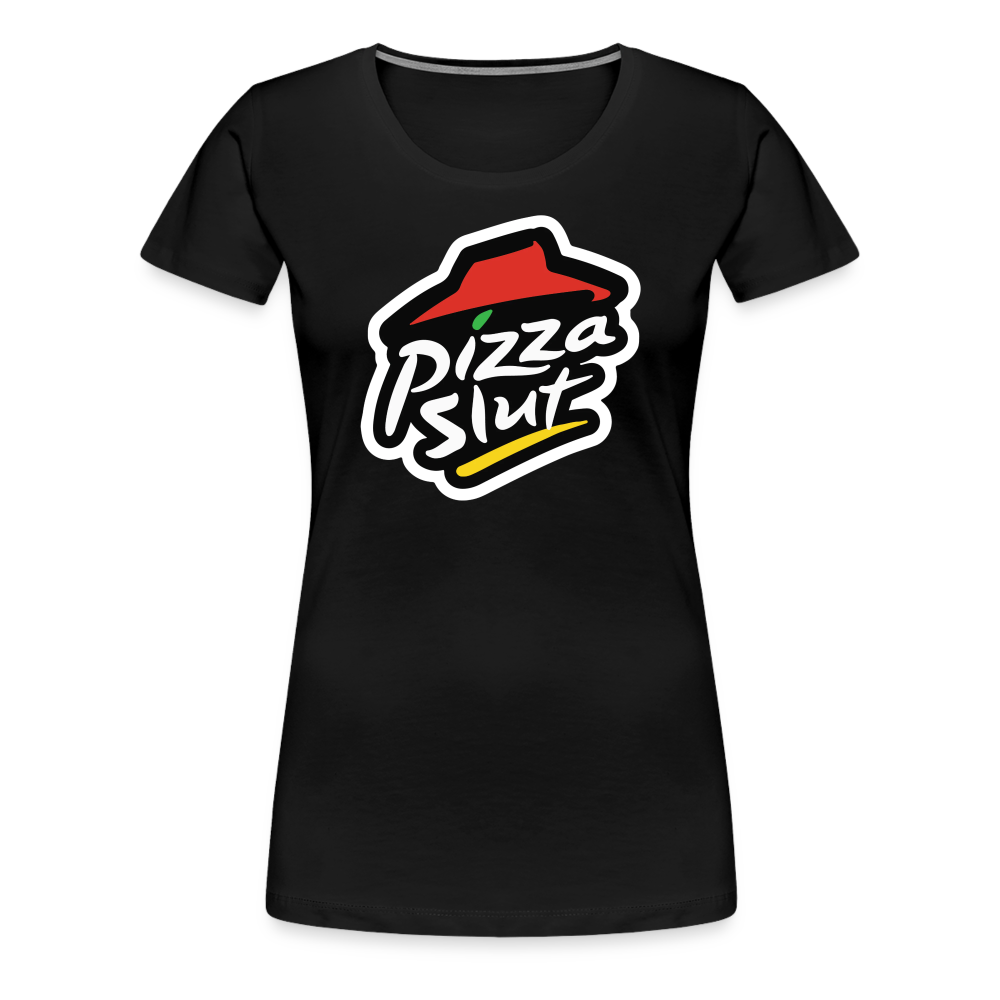 Pizza Slut Remix - Women’s Premium T-Shirt from fluentclothing.com