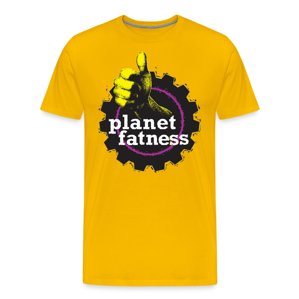 Planet Fatness - Men's Premium T-Shirt from fluentclothing.com