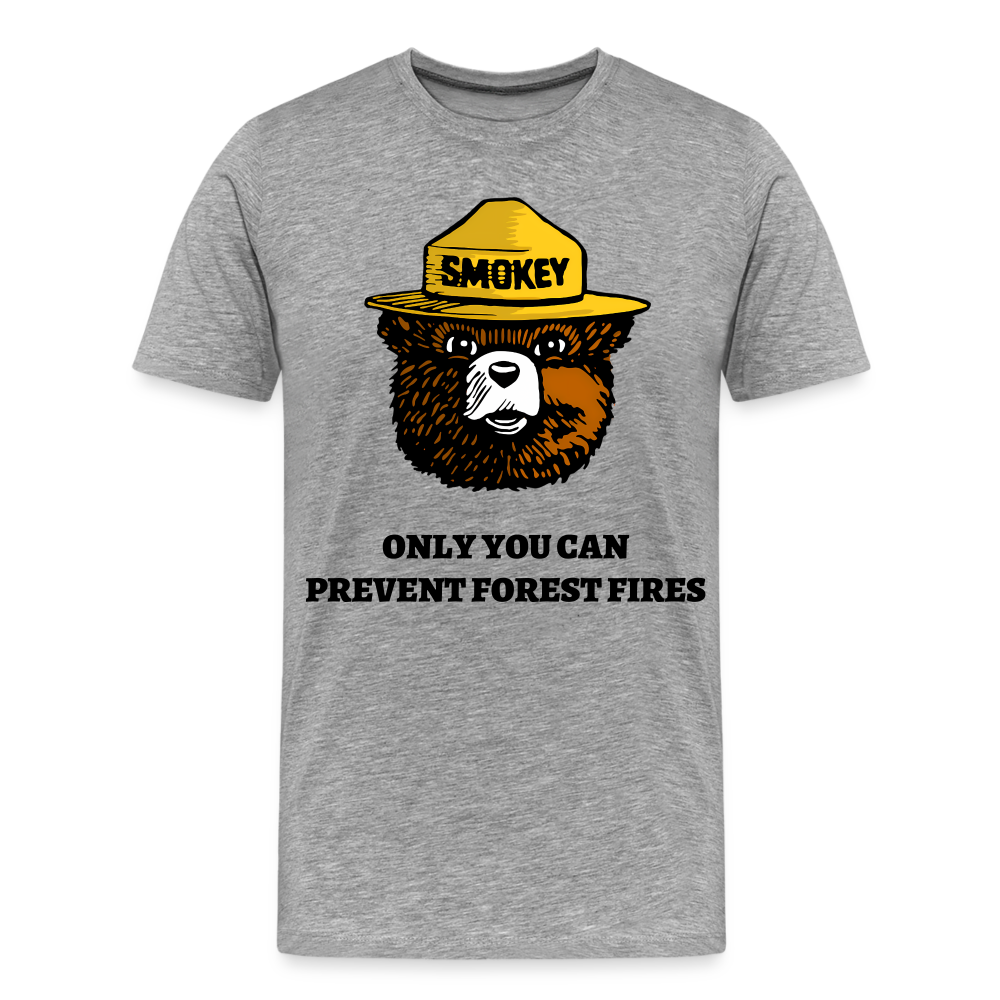 Smokey The Bear - Men's Premium T-Shirt from fluentclothing.com