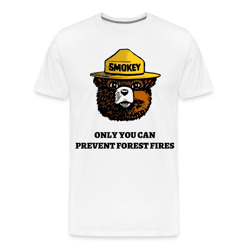 Smokey The Bear - Men's Premium T-Shirt from fluentclothing.com