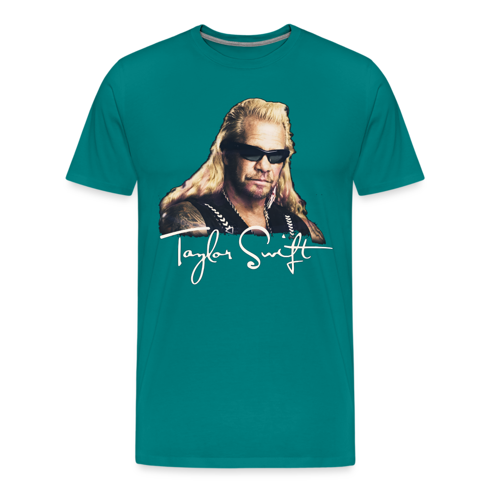 Taylor the Bounty Hunter - Men's Premium T-Shirt from fluentclothing.com