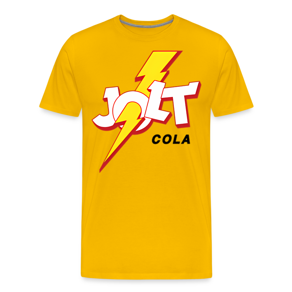 Jolt Cola Shirt | Premium Mens Graphic Tee - sun yellow