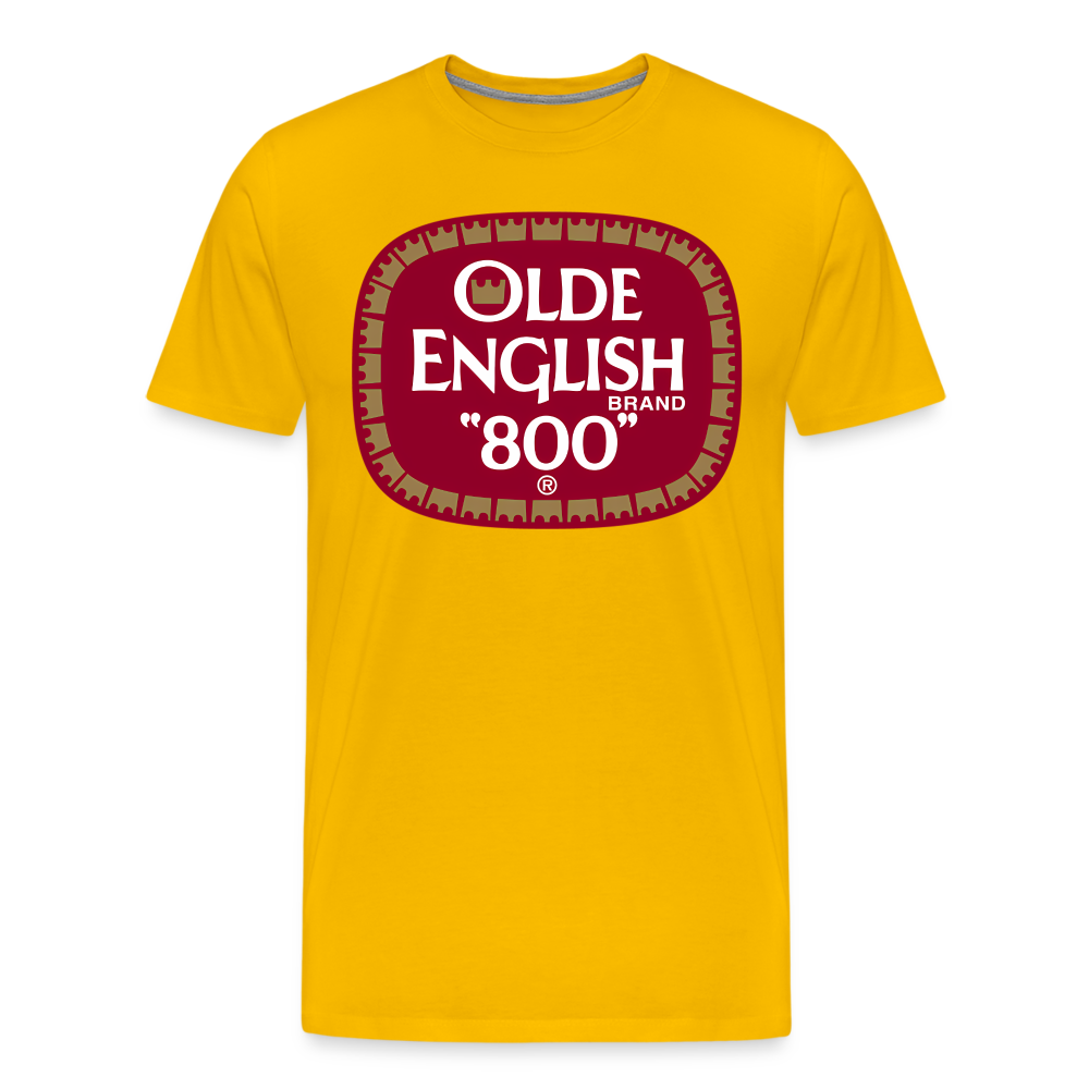 Olde English Shirt | Premium Mens Graphic Tee - sun yellow