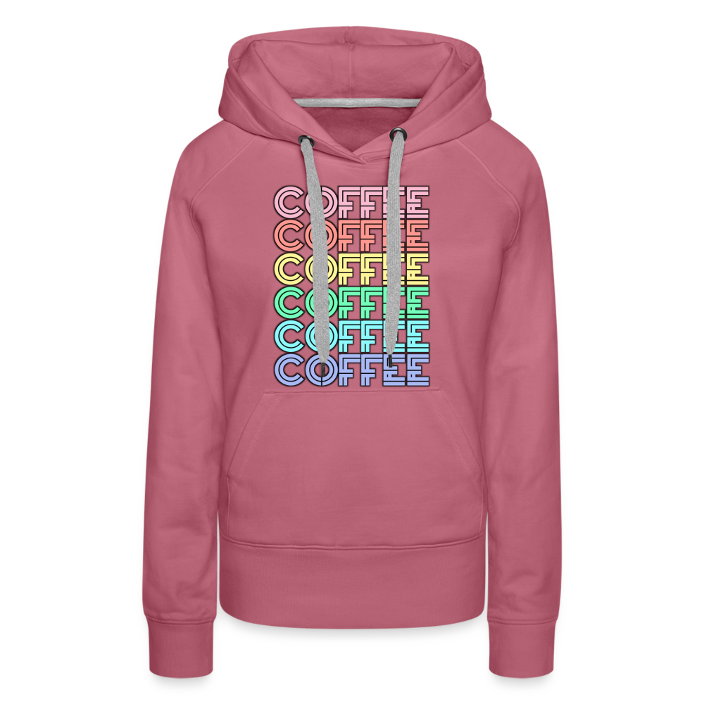 Coffee Hoodie | Premium Womens Graphic Sweatshirt - mauve