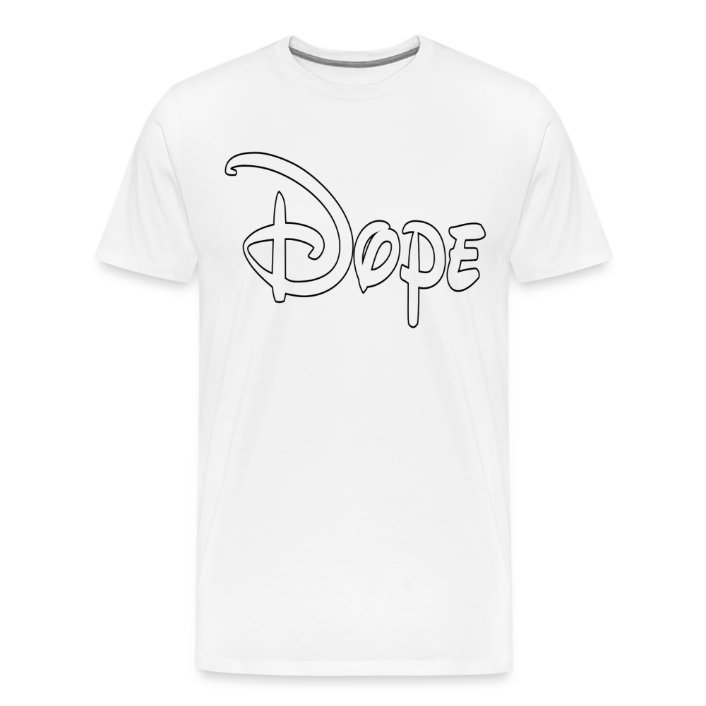 Dope Shirt | Premium Mens Graphic Tee - white