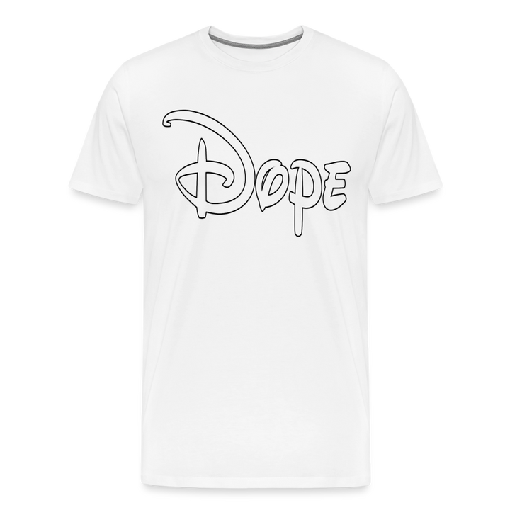 Dope Shirt | Premium Mens Graphic Tee - white