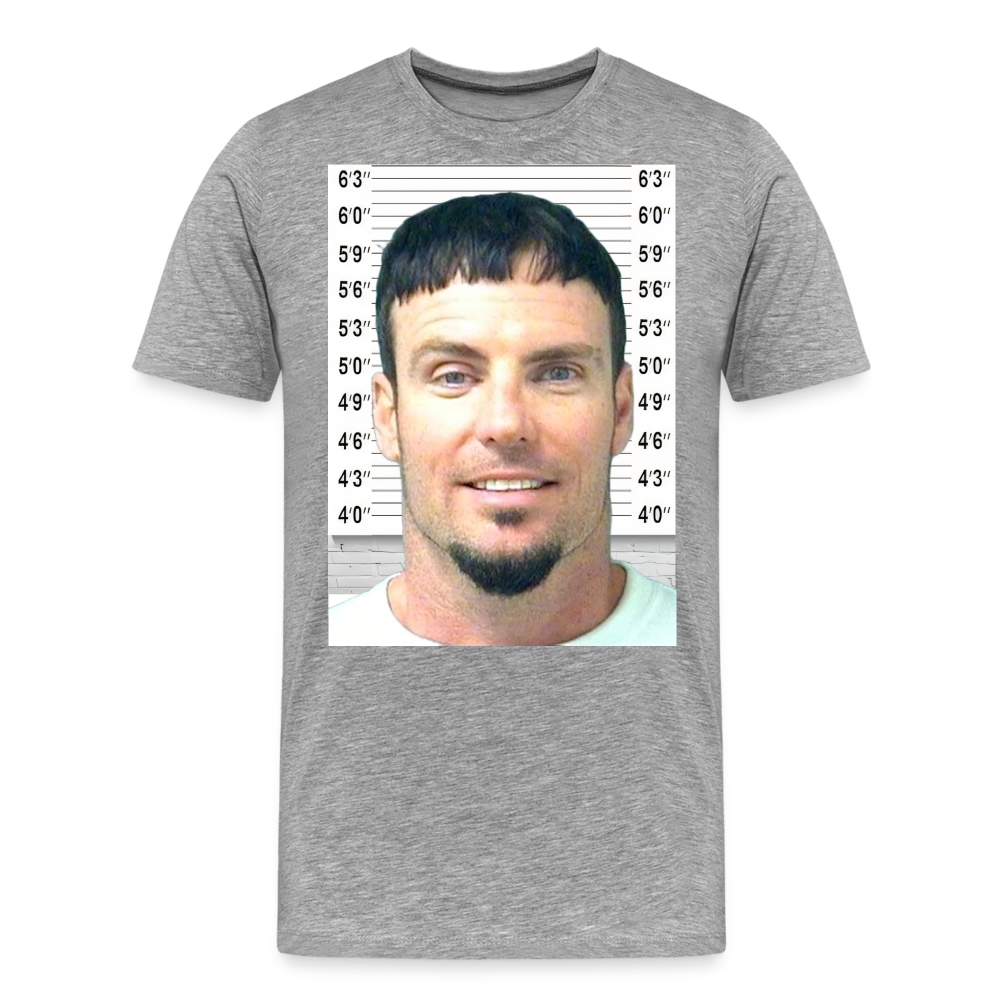 Vanilla Ice Mugshot Shirt | Premium Mens Graphic Tee - heather gray