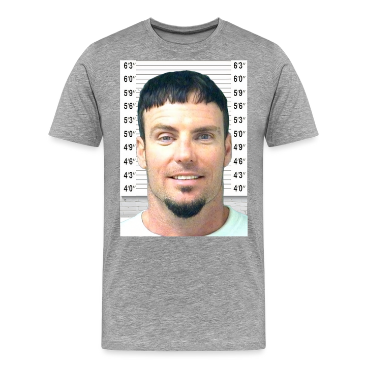 Vanilla Ice Mugshot Shirt | Premium Mens Graphic Tee - heather gray
