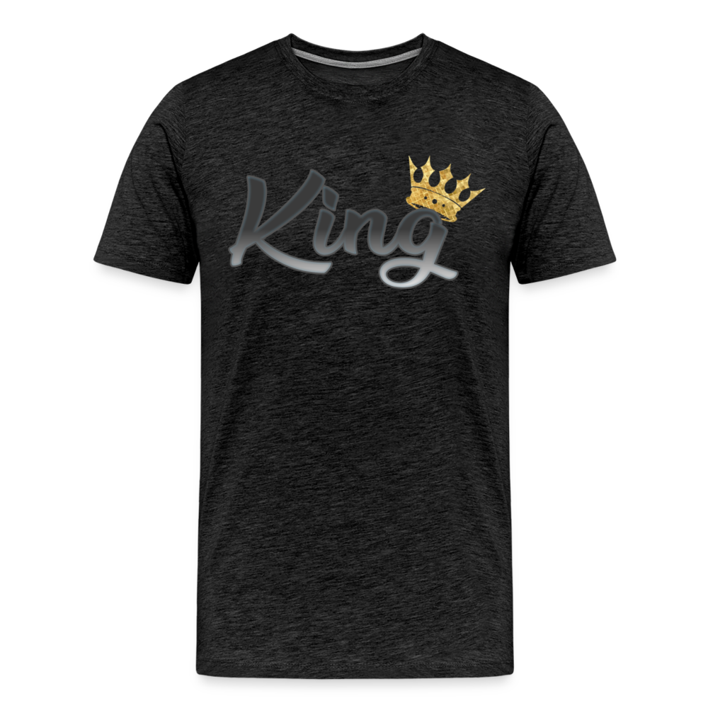 King Shirt | Premium Mens Graphic Tee - charcoal grey