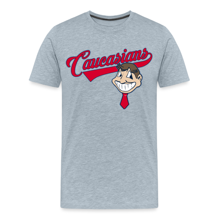 Caucasians Shirt | Premium Mens Graphic Tee - heather ice blue