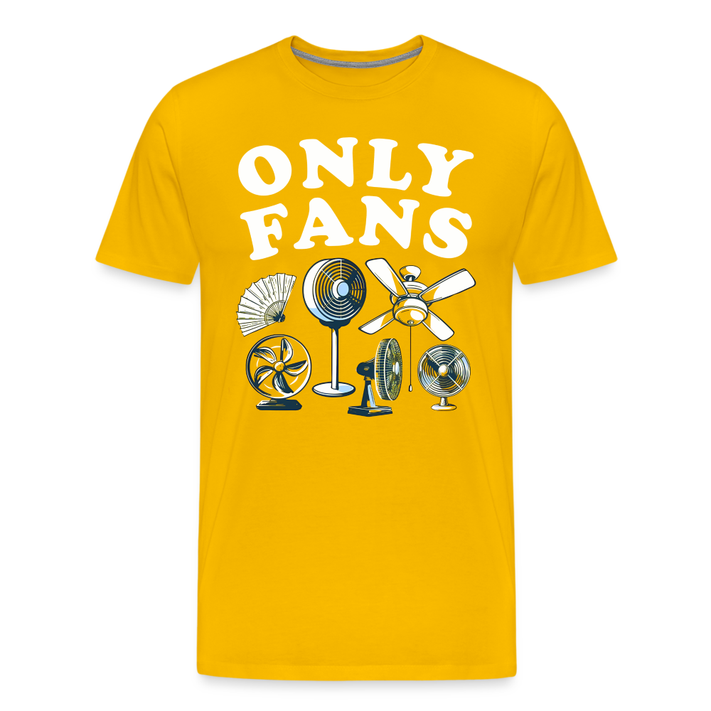 Only Fans | Premium Men's Graphic Tee - sun yellow