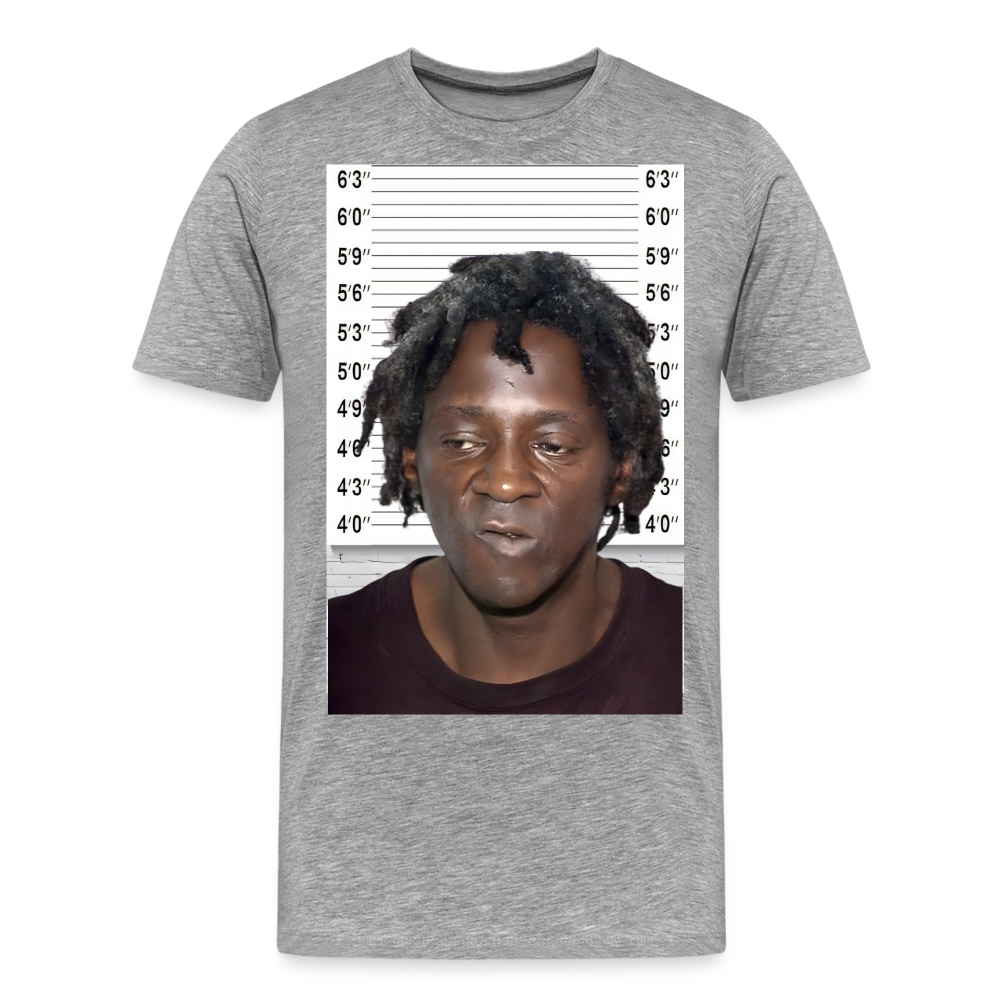 Flavor Flav Mugshot | Premium Mens Graphic Tee - heather gray