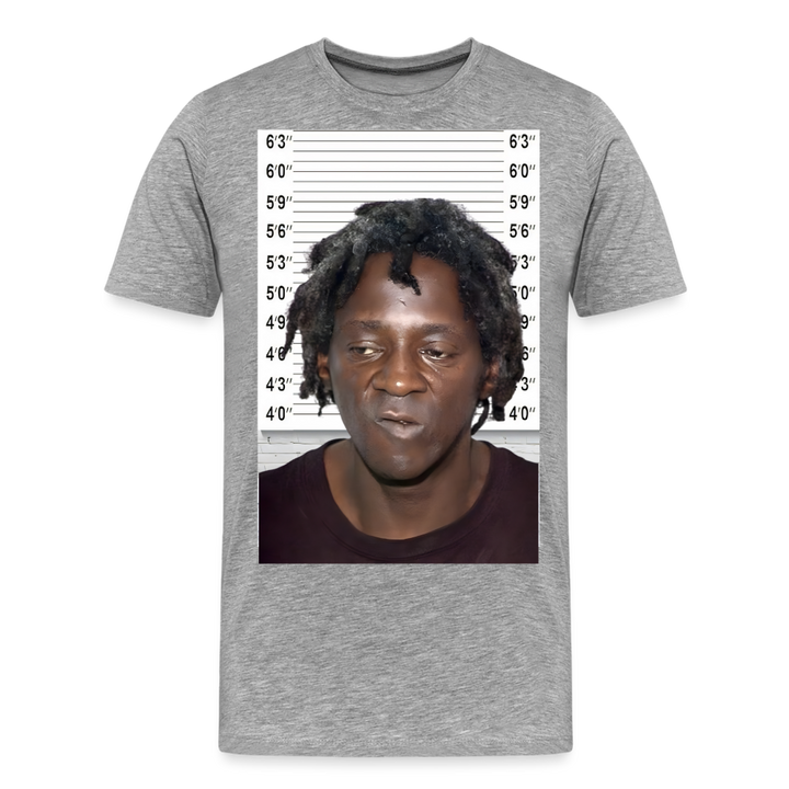 Flavor Flav Mugshot | Premium Mens Graphic Tee - heather gray