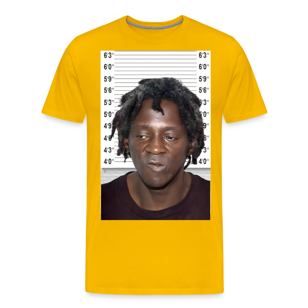 Flavor Flav Mugshot | Premium Mens Graphic Tee - sun yellow