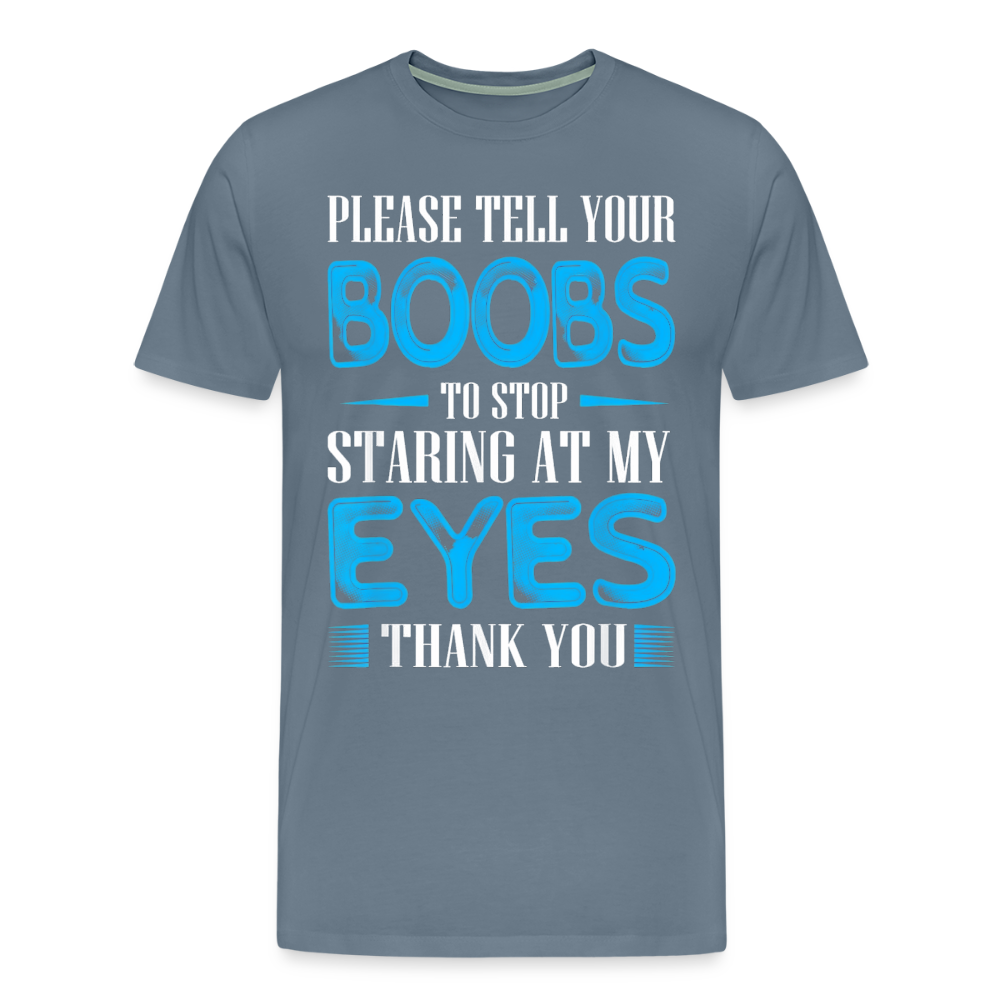 Stop Staring - steel blue