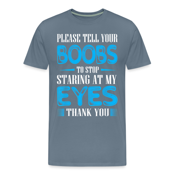 Stop Staring - steel blue