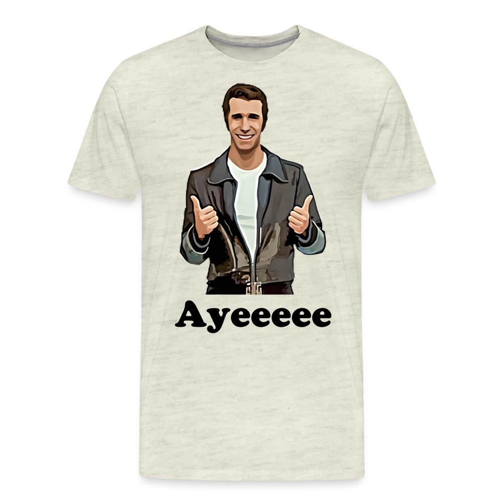The Fonz Shirt | Premium Mens Graphic Tee - heather oatmeal