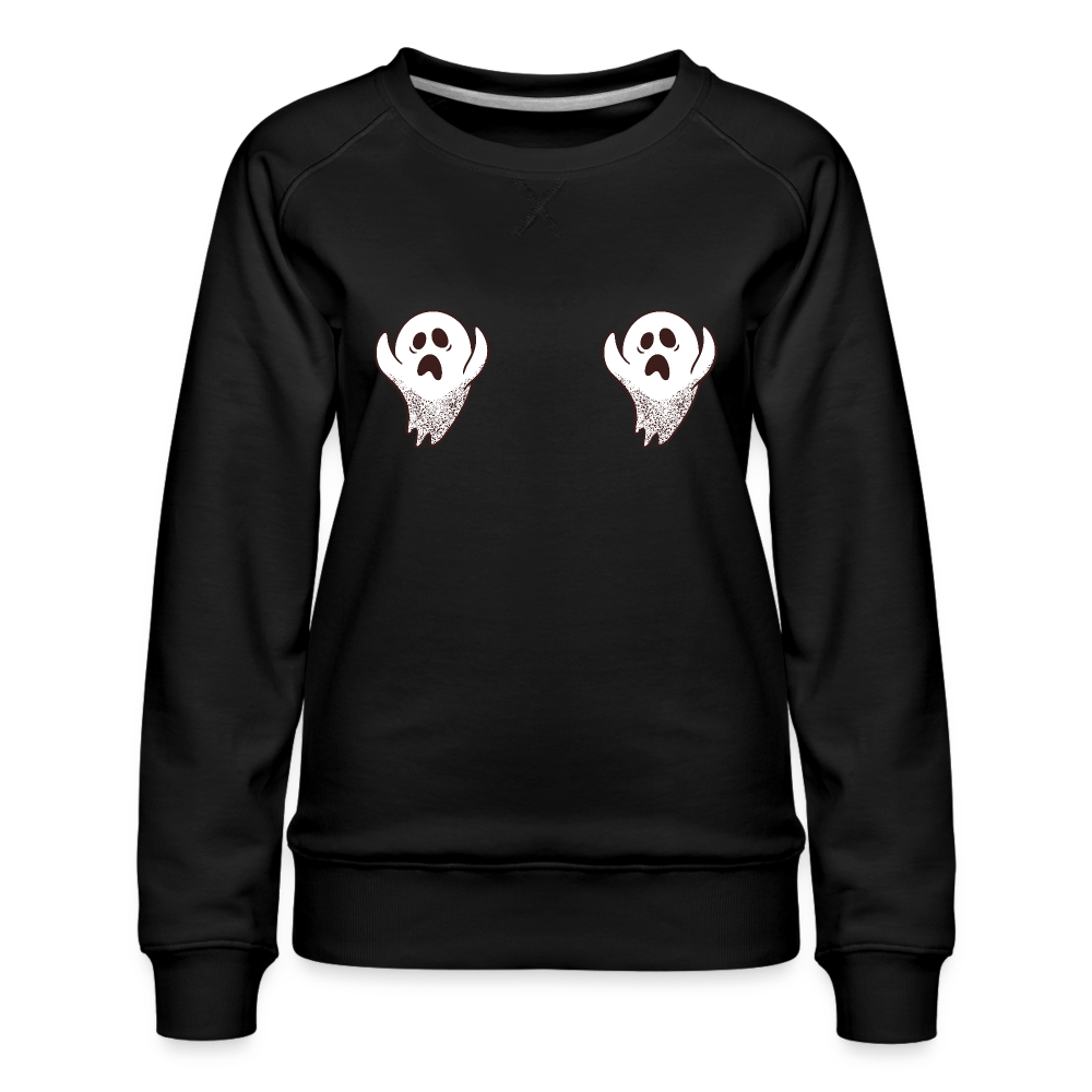 BOO-bies Sweatshirt | Premium Womens Graphic Sweatshirt - black