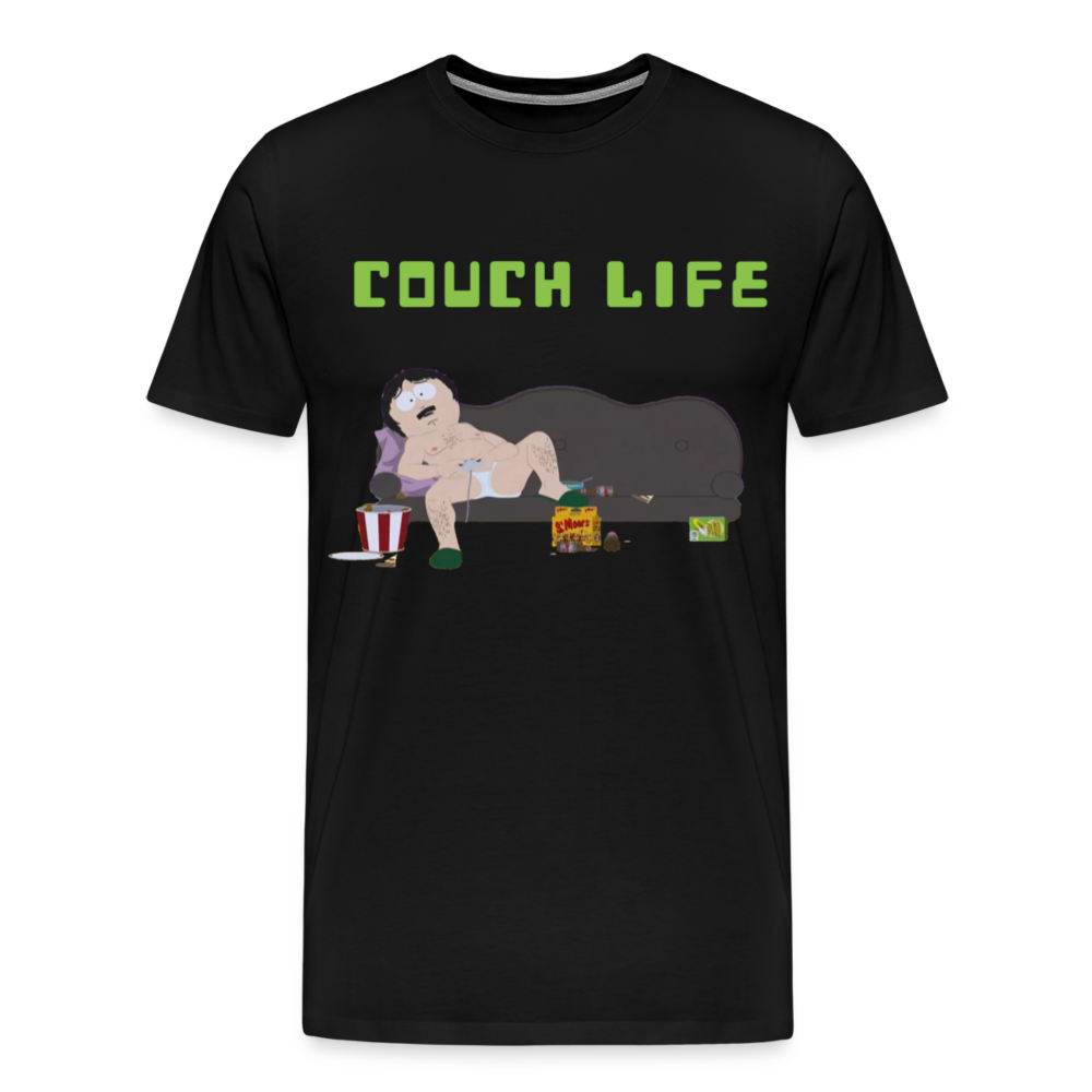 Couch Life Shirt | Premium Mens Graphic Tee - black