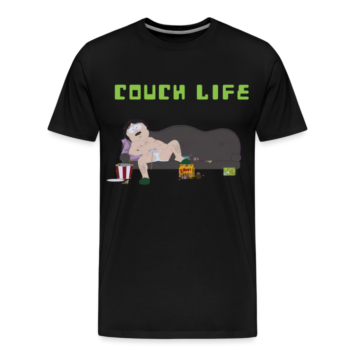 Couch Life Shirt | Premium Mens Graphic Tee - black